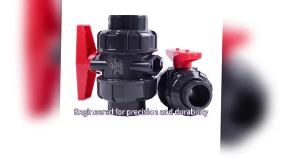 DIN Standard High-Quality Manual UPVC Double-Pipe Ball Valve